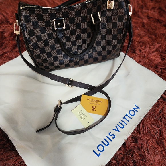 Louis Vuitton Handbags - Louis Vuitton Damier Ebene Brown Top-Handle Shoulder Bag